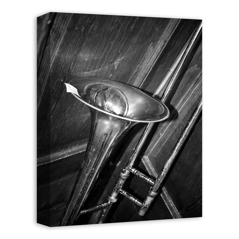 Photo de trombone - sans cadre, H 16 po x l 12 po x P 1,25 po
