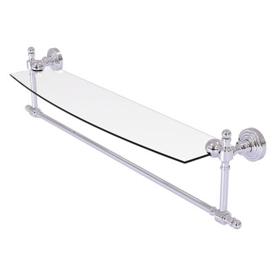 Retro Wave Bracket Shelf with Towel Bar