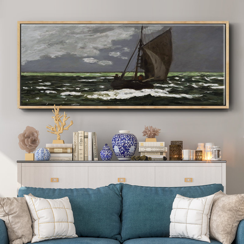 Stormy Seascape, 1867 - toile encadrée, H 24 po x l 60 po