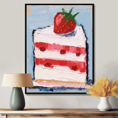 Strawberry Cake, reproduction d'art alimentaire