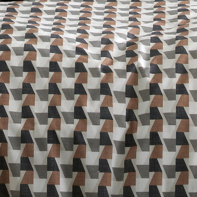 Cotton Geometric Duvet Cover Set with Pillowcases, King Duvet Cover + 2 Standard Pillowcases