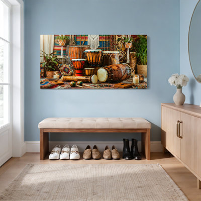 Ensemble de 1 tableau sur toile tendue de la collection Bohemian Drum