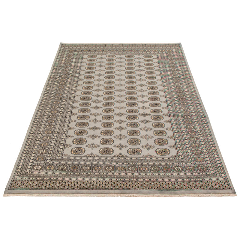 Tapis gris 6 pi 7 po x 10 pi 0 po Finha Peshawar Bokhara
