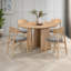 Ensemble de table de salle à manger avec chaises rembourrées Watley-1342636447-1357222013