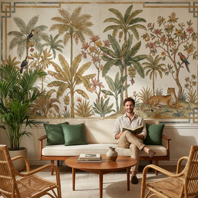 Papier peint tropical exotique tropical