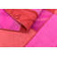 Tapis de la zone en laine rouge/rose 4 pi 6 po x 6 pi en laine one-of-kind à la main noué la new age Mirfield