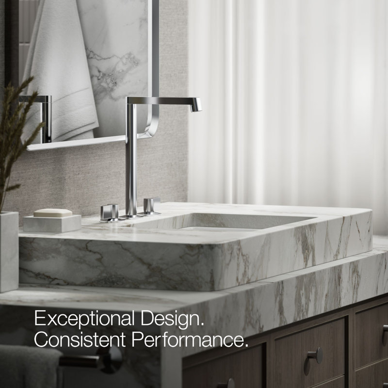 Components Tallbathroom Sink Spout with Row Design, Polished Chrome