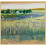 Summer Fields 1' Framed Print on Canvas