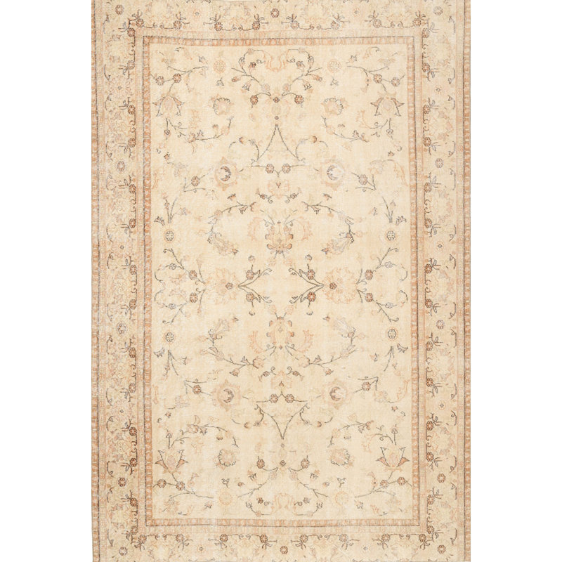 Floral Indoor Rug, Rectangle 6' x 9'