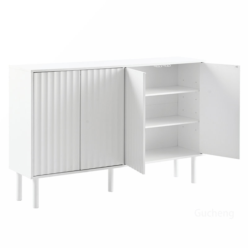 Versatile Storage Cabinet with Modern Design and Adjustable Shelves