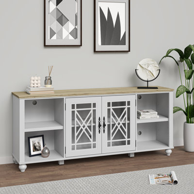 Dzeneta 60 in. TV Stand Fits TVs up to 65 in. with Open Storage
