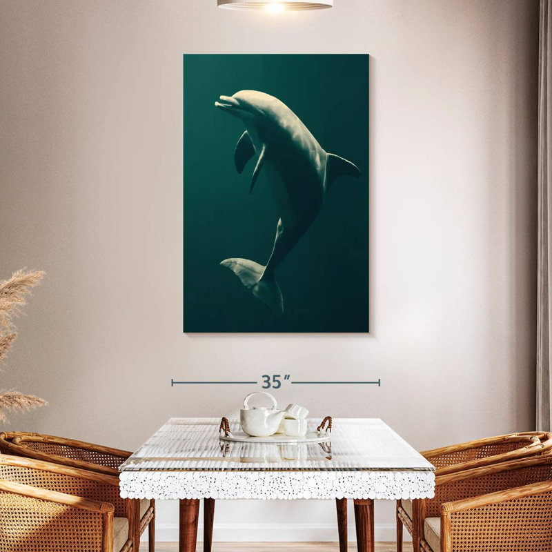 Brampt Underwater Dolphin, 48" H x 32" W
