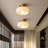 Glass Semi Flush Mount Beige-1031020560
