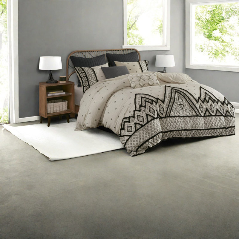 Ensembles de literie Modern Boho, mélange de coton et de lin, maison confortable
