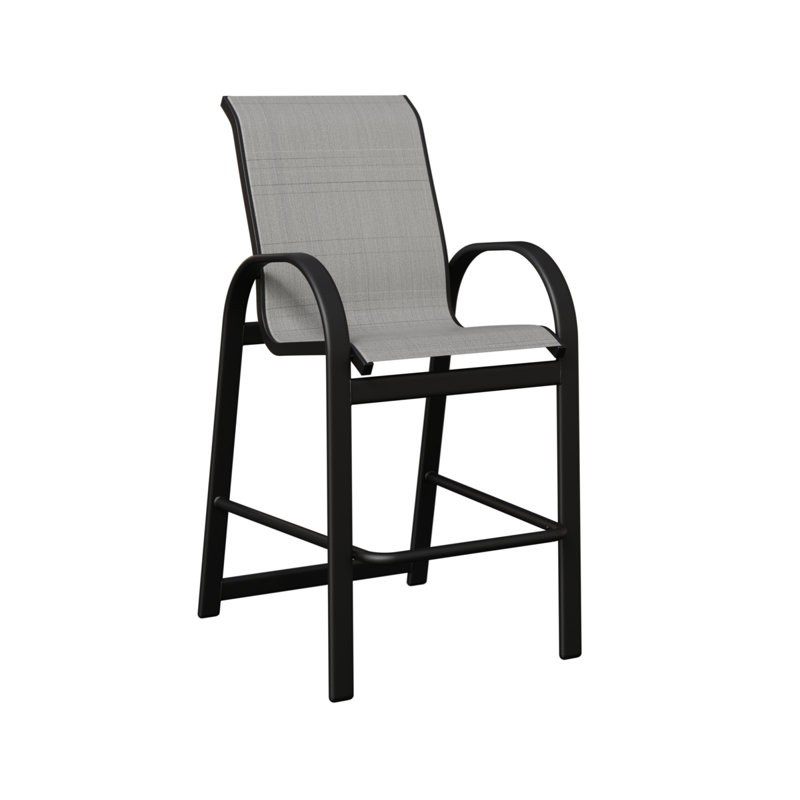 Fauteuil de bar berlinois Berlin Gardens, Charm platine, Noir mat