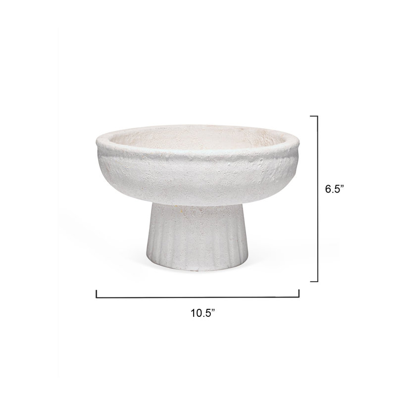 White Textured Ceramic Novelty Table Vase