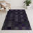Checkered Purple Indoor and Outdoor Area Rug-1231762724