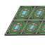 Tapis vert/bleu à motifs-141248475