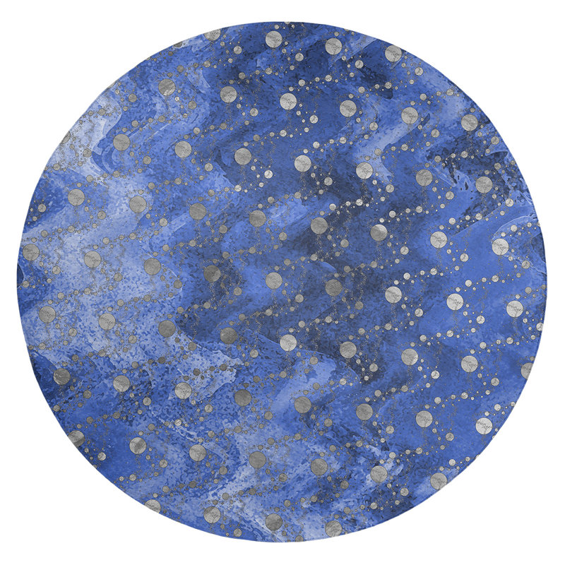 Tapis de planètes et étoiles monochromes, Rectangle 3 pi x 5 pi