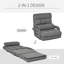 Canapé-lit convertible, fauteuil inclinable rembourré avec coussin