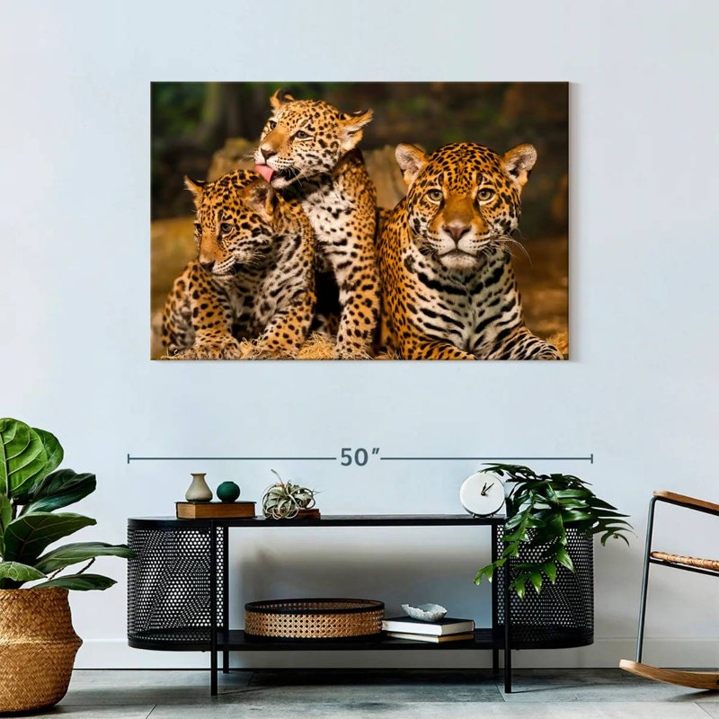 Brampt Jaguar Tribe, 30" H x 45" W