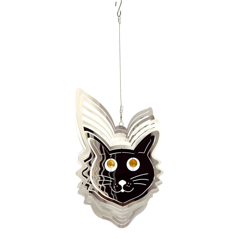 Eman Cat Metal Garden Statue