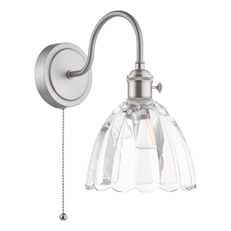 Wall Light, Antique Chrome