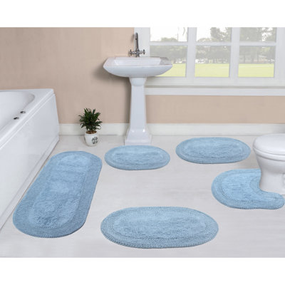 Ensemble de tapis pour salle de bain 5 pièces Tamela