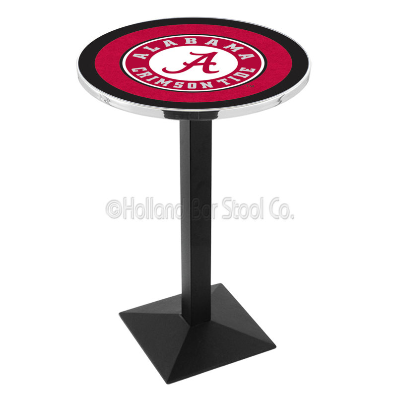 Table bistro NCAA 36 ", Université de l'Alabama - Script "A" Logo, Ride noire