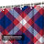 Rideau de douche Patriotic Tartan-368861819
