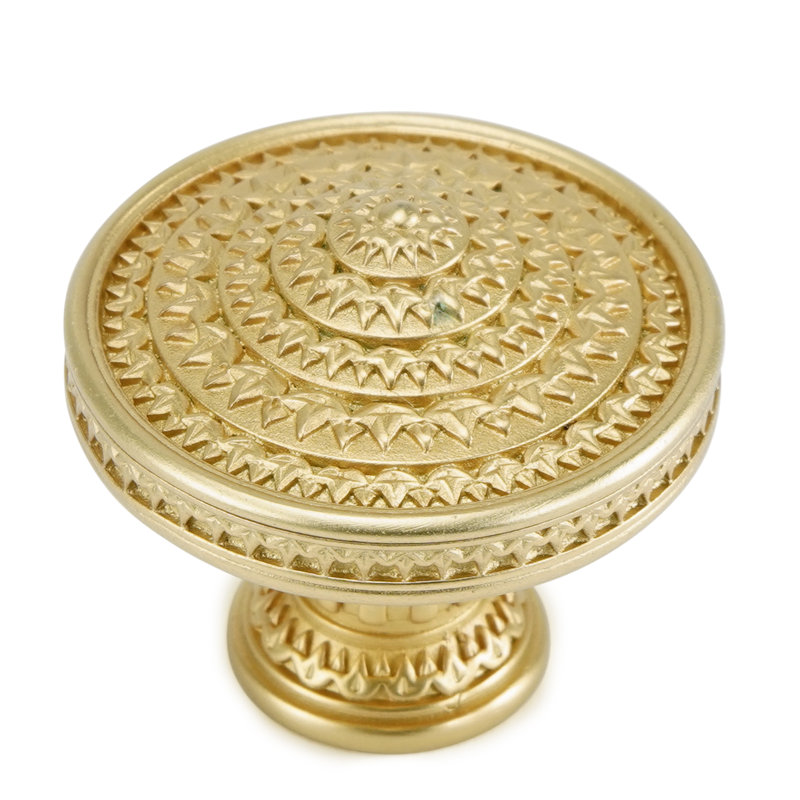TOULOUSE KNOB; SATIN GOLD FINISH