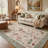 Adonis Elyra Boho Machine Washable Beige / Green Indoor Area Rug with Non-Slip Backing-2055121003