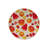 Multicolored Watermelon Cherry And Orange Patterned Round Woven Base Modern Decorative Carpet-1041005136