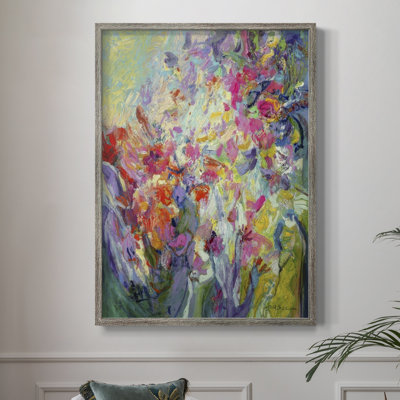 «Bold Flourish I», reproduction encadrée - bois massif