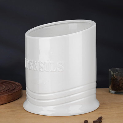 Stainless Steel Round Utensil Crock