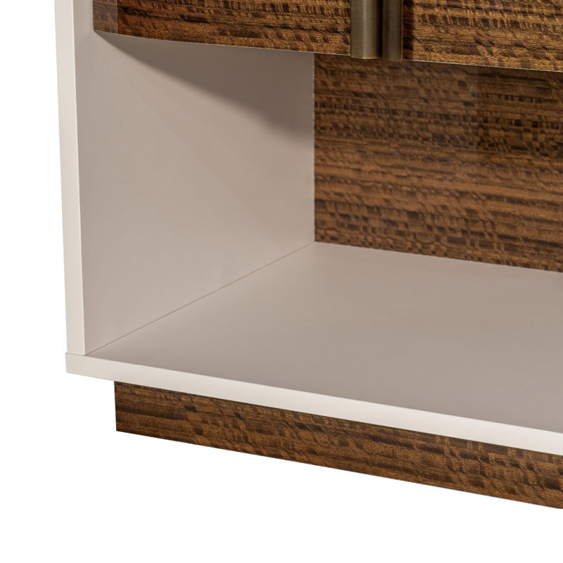 Pavira Walnut 1 - Drawer Nightstand