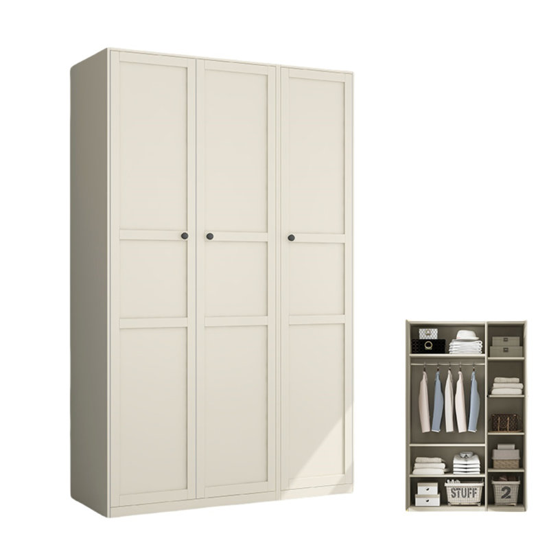 Simple Solid Color Wardrobe, Taupe