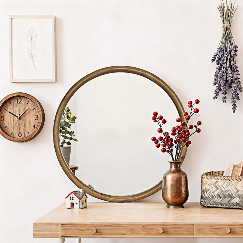Miroir mural rond