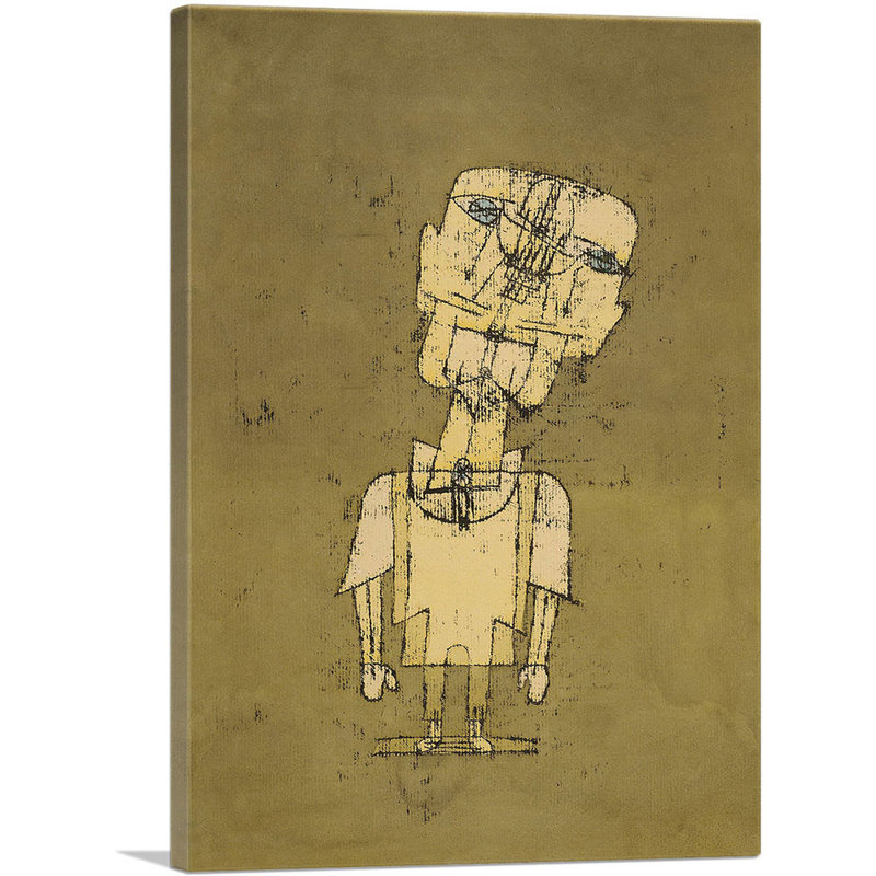 «Ghost of a Genius 1922» par Paul Klee - reproduction d'art sur toile tendue, H 18 po x l 12 po x 1,5 po
