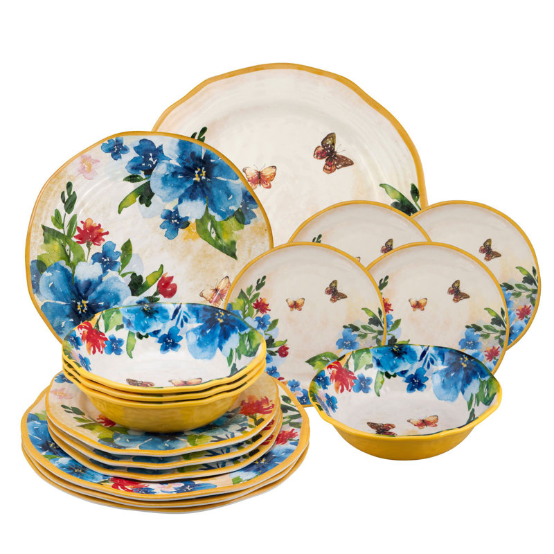 Melamine Dinnerware Set 16 Piece - Service for 4