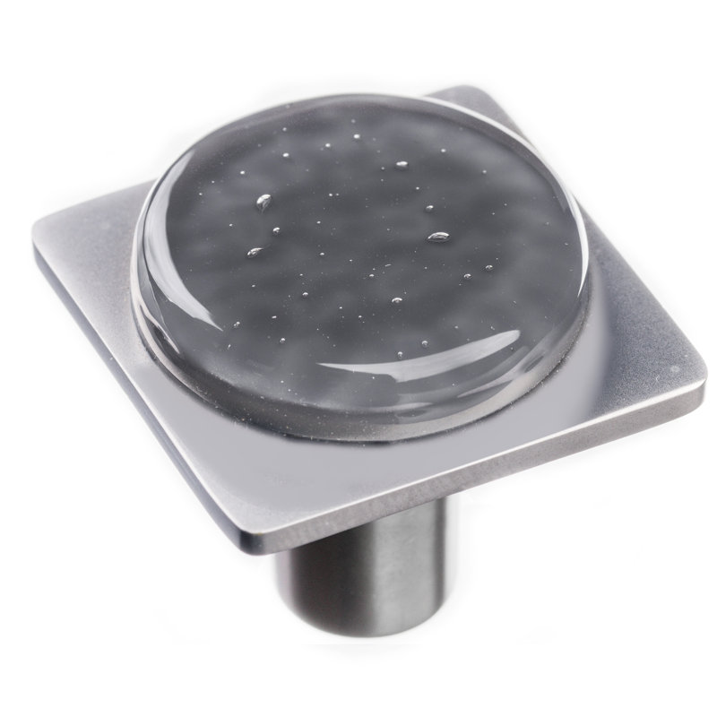 Geometric Square Knob, Satin Nickel