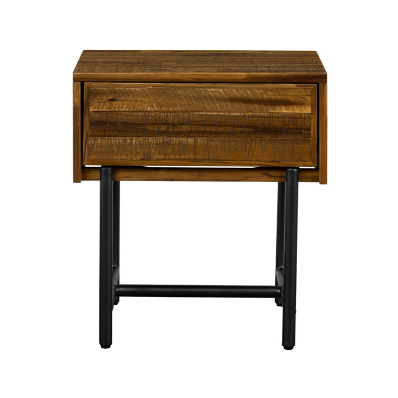 Cusco Rustic Acacia Single Drawer Night Stand