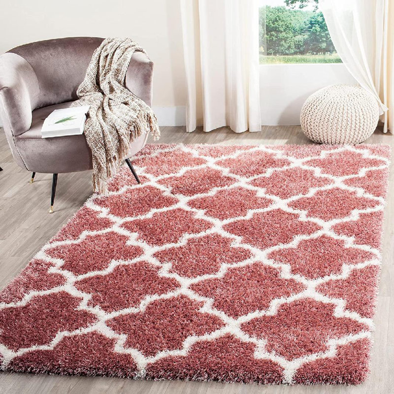 Bertl Sgm-Montreal Plush Performance Geometric Rug, Rectangle 5'3" x 7'6"
