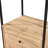Alva Open Wardrobe with 2 Drawers in Oak