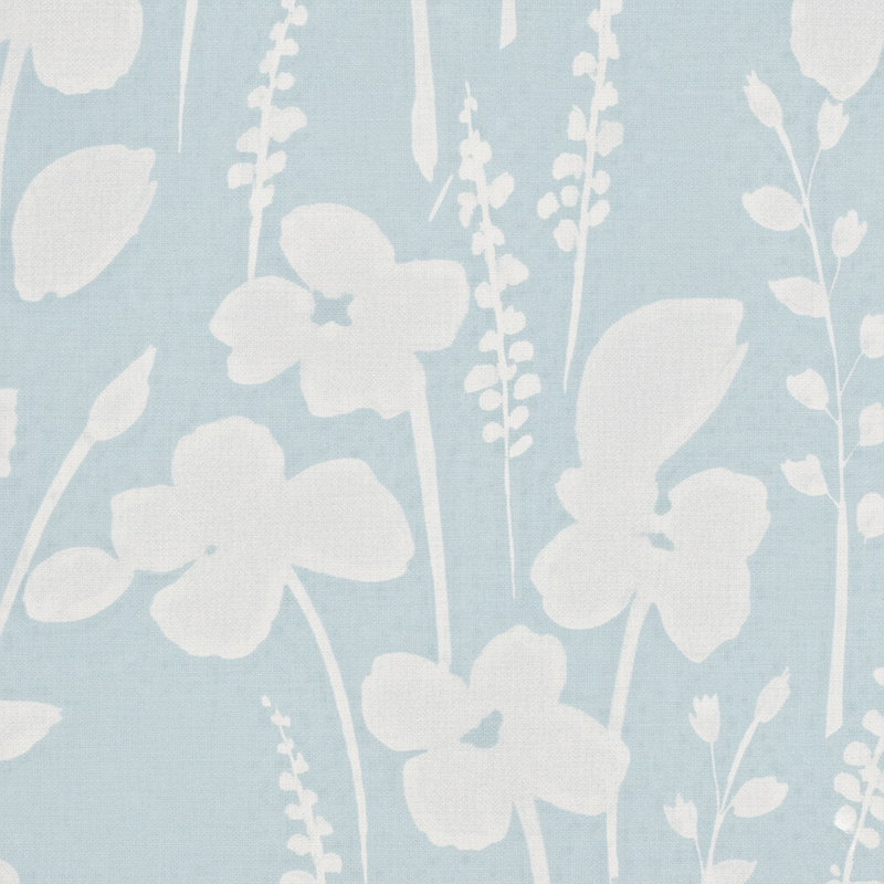 Modern Threads 6-Piece Satin Sheet Set with Deep Pocket Fitted Sheet, 4 Pillowcases, and Organizer, Blue Floral