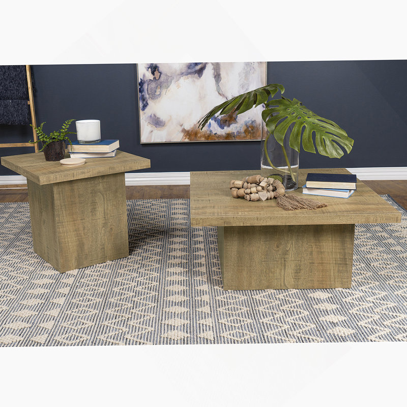 Square 2-Piece Coffee Table Set