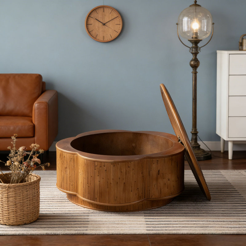 Table basse avec rangement amovible