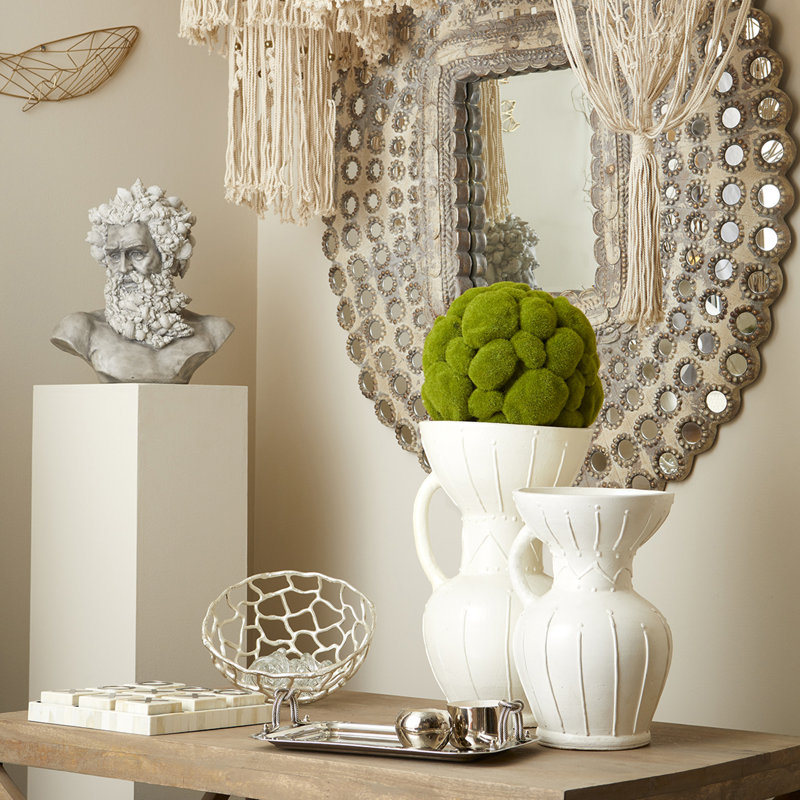 Ravine Terracotta Table Vase, 19" H x 12.5" W x 11" D 