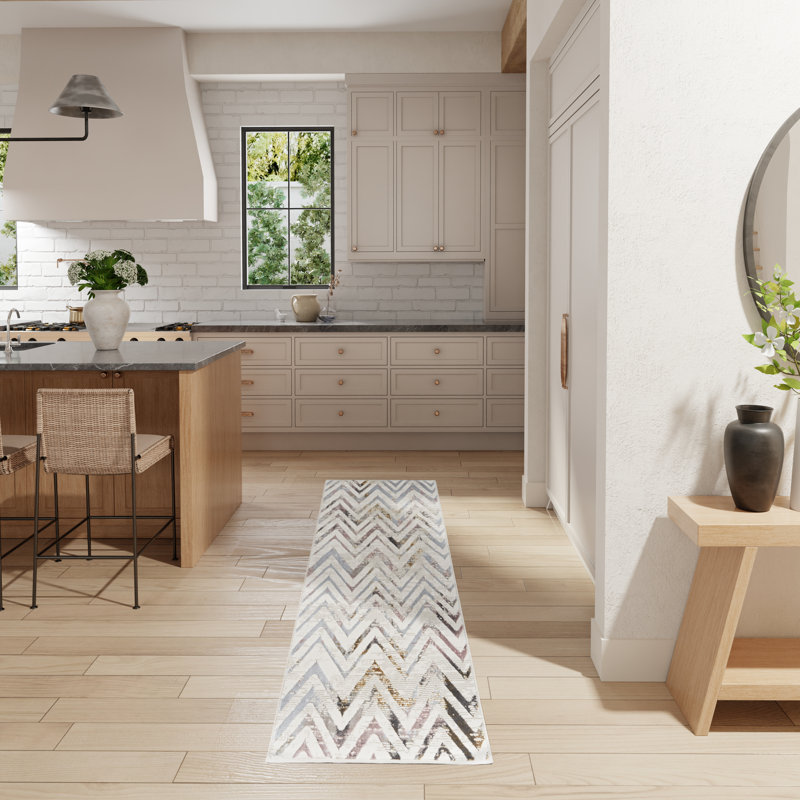 Cadmoin Chevron Area Rug, Runner 69 x 229cm