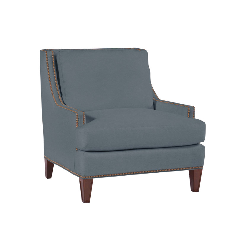 Fauteuil de 35 po de large Royce, Bleu calcaire